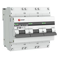 Автоматический выключатель 3P 100А (D) 10kA ВА 47-100M без теплового расцепителя PROxima | код  mcb47100m-3-100D-pro | EKF